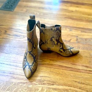 Loeffler Randall Aylin Embossed Snakeskin Bootie